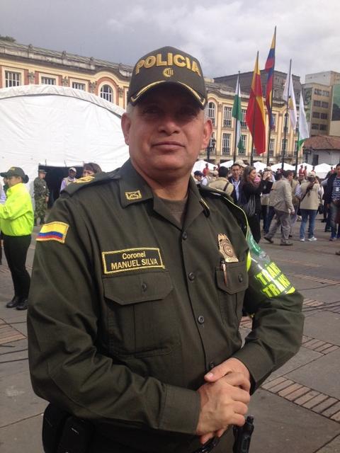 Coronel Manuel Silva comandante de la Policia de Transito de Bogota